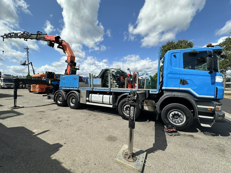 Scania G440 8x4 PRITSCHE + KRAN (26.5m!) PALFINGER PK78002 SH G 8x + 1 + WINCH - PLATFORM 6m25 - MANUAL - HUB REDUCTION - STEEL SPRING - EURO 5 - BE TRUCK - Бордови камион, Камион с кран: снимка 4 Scania G440 8x4 PRITSCHE + KRAN (26.5m!) PALFINGER PK78002 SH G 8x + 1 + WINCH - PLATFORM 6m25 - MANUAL - HUB REDUCTION - STEEL SPRING - EURO 5 - BE TRUCK - Бордови камион, Камион с кран: снимка 4