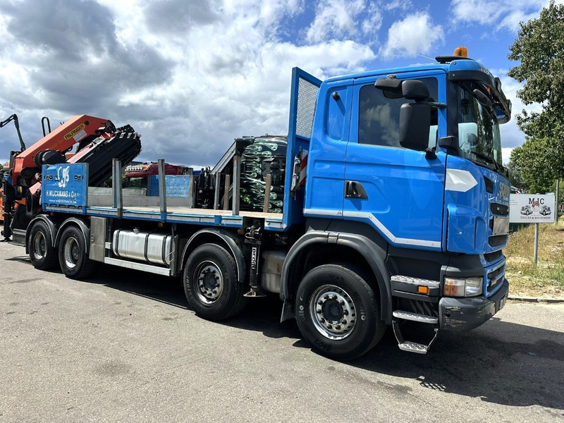 Scania G440 8x4 PRITSCHE + KRAN (26.5m!) PALFINGER PK78002 SH G 8x + 1 + WINCH - PLATFORM 6m25 - MANUAL - HUB REDUCTION - STEEL SPRING - EURO 5 - BE TRUCK - Бордови камион, Камион с кран: снимка 1 Scania G440 8x4 PRITSCHE + KRAN (26.5m!) PALFINGER PK78002 SH G 8x + 1 + WINCH - PLATFORM 6m25 - MANUAL - HUB REDUCTION - STEEL SPRING - EURO 5 - BE TRUCK - Бордови камион, Камион с кран: снимка 1