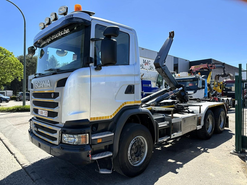 Scania G450 6x4 HOOKLIFT AJK 20T - 5760mm - 3m90 WB - HUB REDUCTION / STEEL SUSP. - EURO 6 - BE TRUCK - Мултилифт с кука камион: снимка 3 Scania G450 6x4 HOOKLIFT AJK 20T - 5760mm - 3m90 WB - HUB REDUCTION / STEEL SUSP. - EURO 6 - BE TRUCK - Мултилифт с кука камион: снимка 3