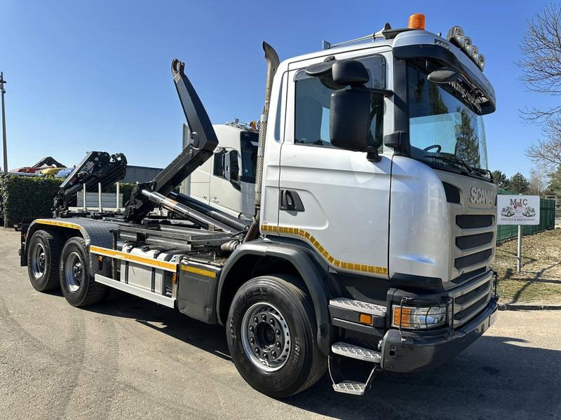 Scania G450 6x4 HOOKLIFT / HAAKSYSTEEM AJK 20T - 5760mm - 3m90 WB - HUB REDUCTION / STEEL SUSPENSION - EURO 6 - BE TRUCK - Мултилифт с кука камион: снимка 1 Scania G450 6x4 HOOKLIFT / HAAKSYSTEEM AJK 20T - 5760mm - 3m90 WB - HUB REDUCTION / STEEL SUSPENSION - EURO 6 - BE TRUCK - Мултилифт с кука камион: снимка 1