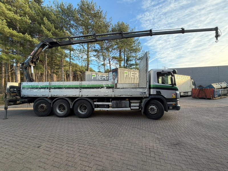 Scania P380 8x4 TRIDEM + CRANE HIAB 166 ES-5 HIPRO - ROTATOR + RADIO - 7m60 PLATFORM - MANUAL - LIFT + STEERING AXLE - Камион с кран: снимка 5 Scania P380 8x4 TRIDEM + CRANE HIAB 166 ES-5 HIPRO - ROTATOR + RADIO - 7m60 PLATFORM - MANUAL - LIFT + STEERING AXLE - Камион с кран: снимка 5