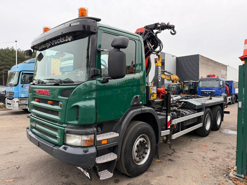 Scania P400 6x4 HOOKLIFT + CRANE PALFINGER PK9001 EH - RETARDER - 5/6F + ROTATOR + RADIO - WB 3m90 - EURO 5 - HUB REDUCTION / SPRING - BE TRUCK - Мултилифт с кука камион, Камион с кран: снимка 3 Scania P400 6x4 HOOKLIFT + CRANE PALFINGER PK9001 EH - RETARDER - 5/6F + ROTATOR + RADIO - WB 3m90 - EURO 5 - HUB REDUCTION / SPRING - BE TRUCK - Мултилифт с кука камион, Камион с кран: снимка 3