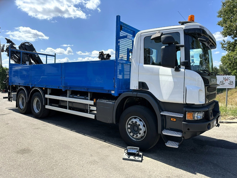 Scania P410 6x4 + CRANE HIAB 166 ES-4 - RETARDER - ROTATOR - PLATFORM 6m80 - BIG AXLES HUB REDUCTION - STEEL SPRING - Камион с кран: снимка 3 Scania P410 6x4 + CRANE HIAB 166 ES-4 - RETARDER - ROTATOR - PLATFORM 6m80 - BIG AXLES HUB REDUCTION - STEEL SPRING - Камион с кран: снимка 3