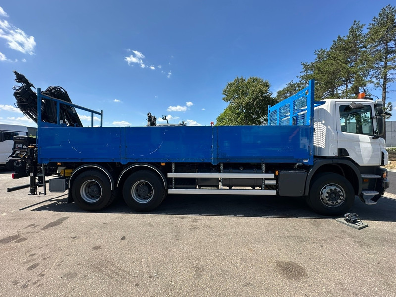 Scania P410 6x4 + CRANE HIAB 166 ES-4 - RETARDER - ROTATOR - PLATFORM 6m80 - BIG AXLES HUB REDUCTION - STEEL SPRING - Камион с кран: снимка 5 Scania P410 6x4 + CRANE HIAB 166 ES-4 - RETARDER - ROTATOR - PLATFORM 6m80 - BIG AXLES HUB REDUCTION - STEEL SPRING - Камион с кран: снимка 5