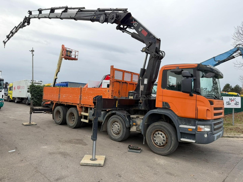 Scania P420 8X4 PRITSCHE + (25m) KRAN HIAB 422 E-5 HIPRO + JIB 100X-4 - RETARDER - *284.000km* - MANUAL - STEEL SPRING - EURO 3 - BE TRUCK - Бордови камион, Камион с кран: снимка 2 Scania P420 8X4 PRITSCHE + (25m) KRAN HIAB 422 E-5 HIPRO + JIB 100X-4 - RETARDER - *284.000km* - MANUAL - STEEL SPRING - EURO 3 - BE TRUCK - Бордови камион, Камион с кран: снимка 2