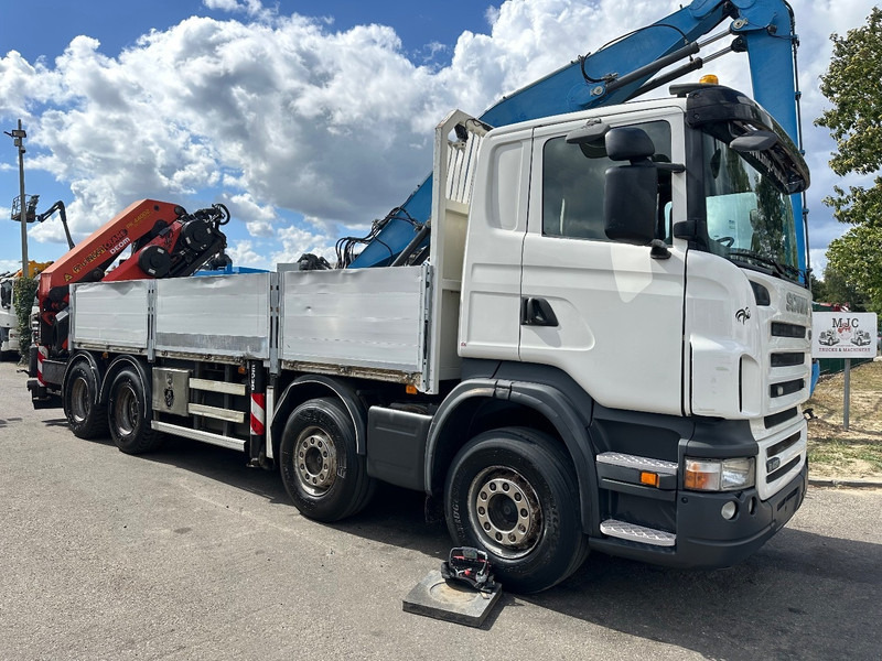 Scania R420 8x4 + CRANE PALFINGER PK44002 F (7x) + Rotator - 6m50 platform - Manual - - Бордови камион, Камион с кран: снимка 1 Scania R420 8x4 + CRANE PALFINGER PK44002 F (7x) + Rotator - 6m50 platform - Manual - - Бордови камион, Камион с кран: снимка 1