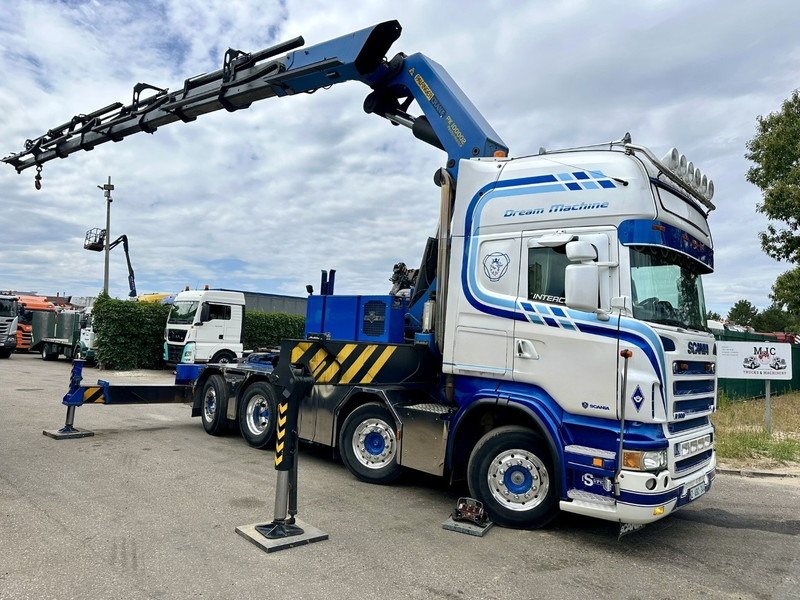 Scania R500 8x2 + CRANE 100Tm! PALFINGER PK100002 G 8x + 1 ME - RETARDER - ALCOA DURA BRIGHT - LIFT + STEERING - 5/6 HYDR F - TÜV 05/2026 - TOP CONDITION - Камион с кран: снимка 1 Scania R500 8x2 + CRANE 100Tm! PALFINGER PK100002 G 8x + 1 ME - RETARDER - ALCOA DURA BRIGHT - LIFT + STEERING - 5/6 HYDR F - TÜV 05/2026 - TOP CONDITION - Камион с кран: снимка 1