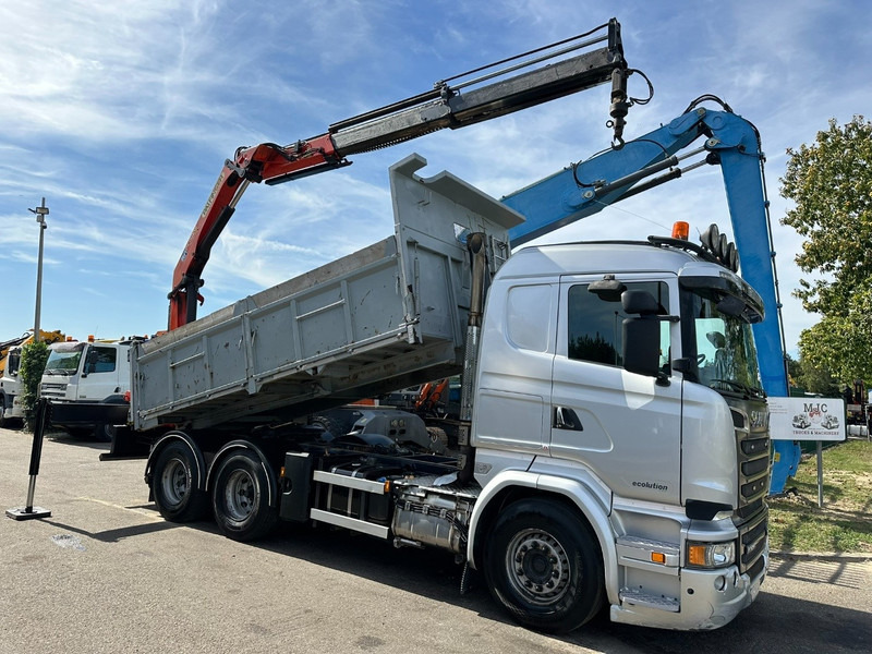 Scania R520 6x4 PRITSCHE + KRAN PALFINGER PK 15002 A - *ZSM + KIPPER* - RETARDER - *FULL AIR* - EUR 6 - BE TRUCK - Бордови камион, Камион с кран: снимка 3 Scania R520 6x4 PRITSCHE + KRAN PALFINGER PK 15002 A - *ZSM + KIPPER* - RETARDER - *FULL AIR* - EUR 6 - BE TRUCK - Бордови камион, Камион с кран: снимка 3