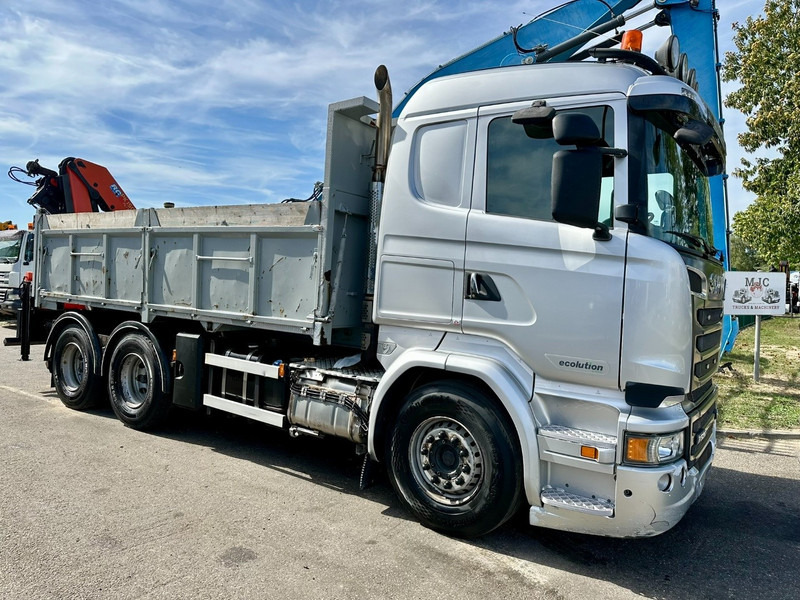 Scania R520 6x4 PRITSCHE + KRAN PALFINGER PK 15002 A - *ZSM + KIPPER* - RETARDER - *FULL AIR* - EUR 6 - BE TRUCK - Бордови камион, Камион с кран: снимка 4 Scania R520 6x4 PRITSCHE + KRAN PALFINGER PK 15002 A - *ZSM + KIPPER* - RETARDER - *FULL AIR* - EUR 6 - BE TRUCK - Бордови камион, Камион с кран: снимка 4