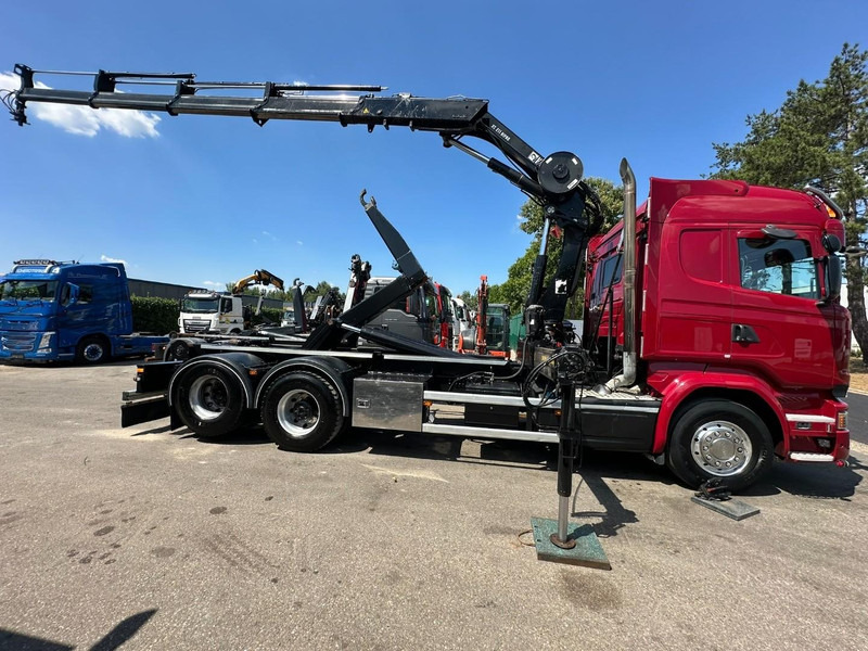 Scania R580 6X2 V8 HOOKLIFT + CRANE HIAB 211 E-4 HIPRO - ROTATOR - RETARDER - ALCOA ALU - RADIO - NL TRUCK - Мултилифт с кука камион, Камион с кран: снимка 4 Scania R580 6X2 V8 HOOKLIFT + CRANE HIAB 211 E-4 HIPRO - ROTATOR - RETARDER - ALCOA ALU - RADIO - NL TRUCK - Мултилифт с кука камион, Камион с кран: снимка 4