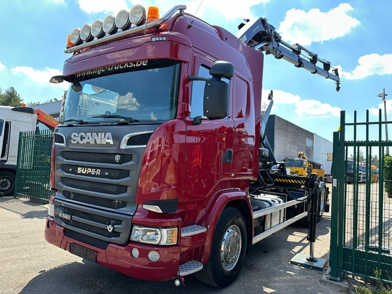 Scania R580 6X2 V8 HOOKLIFT + CRANE HIAB 211 E-4 HIPRO - ROTATOR - RETARDER - ALCOA ALU - RADIO - NL TRUCK - Мултилифт с кука камион, Камион с кран: снимка 3 Scania R580 6X2 V8 HOOKLIFT + CRANE HIAB 211 E-4 HIPRO - ROTATOR - RETARDER - ALCOA ALU - RADIO - NL TRUCK - Мултилифт с кука камион, Камион с кран: снимка 3