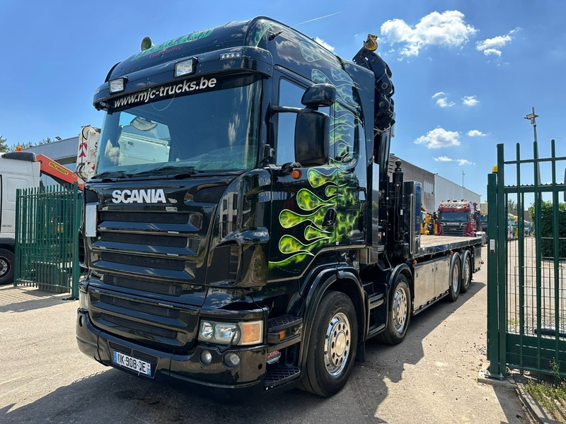 Scania R620 8x2 + CRANE HIAB 800 EP-5 HIPRO - RETARDER - LIFT/STEERING AXLE - HIGHLINE SLEEPER - LEATHER - ALCOA - Камион с кран: снимка 4 Scania R620 8x2 + CRANE HIAB 800 EP-5 HIPRO - RETARDER - LIFT/STEERING AXLE - HIGHLINE SLEEPER - LEATHER - ALCOA - Камион с кран: снимка 4
