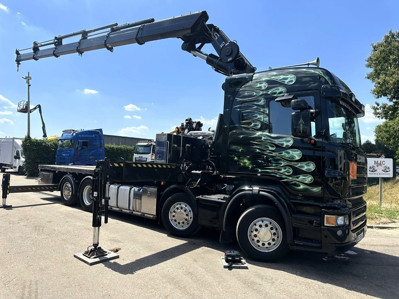 Scania R620 8x2 PRITSCHE + KRAN HIAB 800 EP-5 HIPRO - RETARDER - LIFT/STEERING AXLE - HIGHLINE SLEEPER - LEATHER - ALCOA - Бордови камион, Камион с кран: снимка 2 Scania R620 8x2 PRITSCHE + KRAN HIAB 800 EP-5 HIPRO - RETARDER - LIFT/STEERING AXLE - HIGHLINE SLEEPER - LEATHER - ALCOA - Бордови камион, Камион с кран: снимка 2