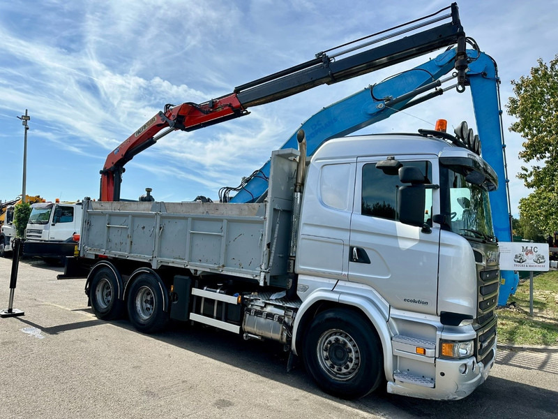 Scania R520 6x4 TRACTOR + TIPPER + CRANE PALFINGER PK 15002 A - RETARDER - *FULL AIR* - EUR 6 - BE TRUCK - Влекач: снимка 5 Scania R520 6x4 TRACTOR + TIPPER + CRANE PALFINGER PK 15002 A - RETARDER - *FULL AIR* - EUR 6 - BE TRUCK - Влекач: снимка 5