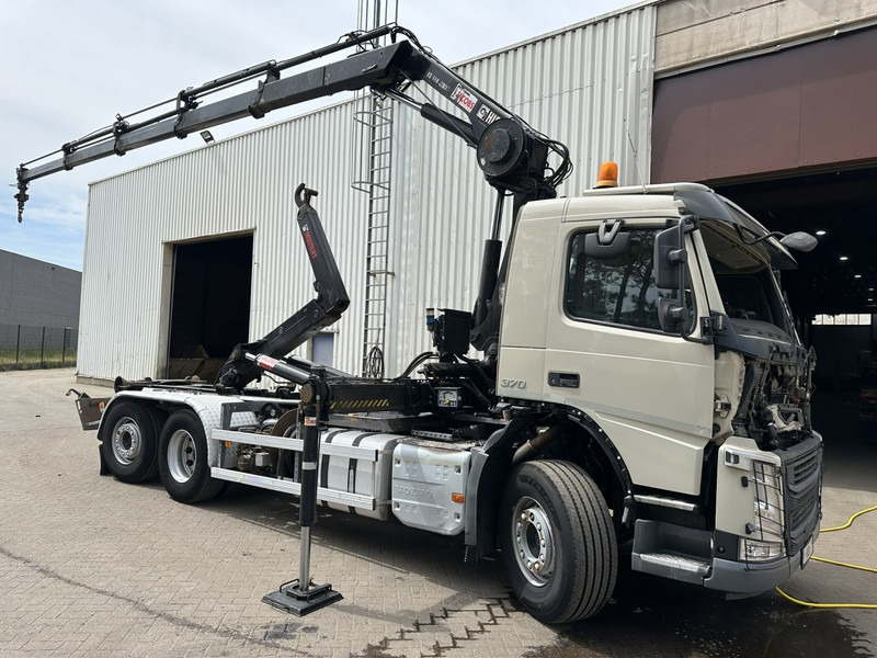 Volvo FM 370 6x2 HOOKLIFT 21T + CRANE HIAB 144 E-4 HIDUO - ENGINE / GEARBOX OK - CHASSIS OK - RUNNING + DRIVING - BE TRUCK - Мултилифт с кука камион, Камион с кран: снимка 2 Volvo FM 370 6x2 HOOKLIFT 21T + CRANE HIAB 144 E-4 HIDUO - ENGINE / GEARBOX OK - CHASSIS OK - RUNNING + DRIVING - BE TRUCK - Мултилифт с кука камион, Камион с кран: снимка 2
