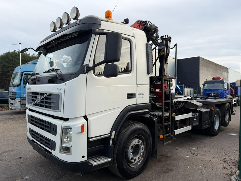 Volvo FM 400 6x2 HOOKLIFT + CRANE PALFINGER PK 15500 B (2x) - 5/6 F - MANUAL - EURO 4 - BE TRUCK - Мултилифт с кука камион, Камион с кран: снимка 4 Volvo FM 400 6x2 HOOKLIFT + CRANE PALFINGER PK 15500 B (2x) - 5/6 F - MANUAL - EURO 4 - BE TRUCK - Мултилифт с кука камион, Камион с кран: снимка 4
