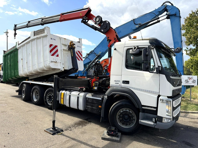 Volvo FM 420 8x2 HOOKLIFT + CRANE PALFINGER PK19.001 SLD B - *294.000km* - EURO 6 - LIFT + STEERING AXLE - I SHIFT - BE TRUCK - Мултилифт с кука камион, Камион с кран: снимка 1 Volvo FM 420 8x2 HOOKLIFT + CRANE PALFINGER PK19.001 SLD B - *294.000km* - EURO 6 - LIFT + STEERING AXLE - I SHIFT - BE TRUCK - Мултилифт с кука камион, Камион с кран: снимка 1
