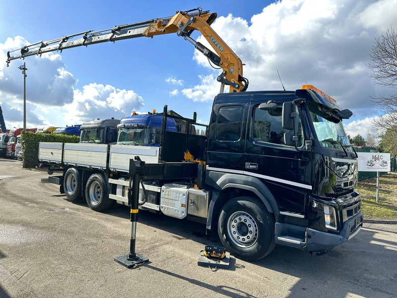 Volvo FMX 370 6x2 PRITSCHE 6M35 + KRAN EFFER 215/6S -*127.000km* - LIFT AXLE - DOUBLE WHEELS - I SHIFT - EURO 6 - BE PAPERS - Бордови камион, Камион с кран: снимка 2 Volvo FMX 370 6x2 PRITSCHE 6M35 + KRAN EFFER 215/6S -*127.000km* - LIFT AXLE - DOUBLE WHEELS - I SHIFT - EURO 6 - BE PAPERS - Бордови камион, Камион с кран: снимка 2