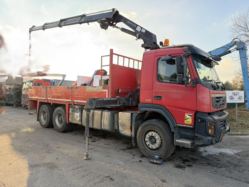 Volvo FMX 420 6X4 + CRANE HMF 1720 + winch + radio - BIG AXLES / HUB REDUCTION - STEEL SPRING / BLATT - PLATFORM 6m10 - Камион с кран: снимка 1 Volvo FMX 420 6X4 + CRANE HMF 1720 + winch + radio - BIG AXLES / HUB REDUCTION - STEEL SPRING / BLATT - PLATFORM 6m10 - Камион с кран: снимка 1
