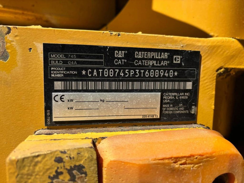 Cat 745 04A - Съчленен самосвал: снимка 4 Cat 745 04A - Съчленен самосвал: снимка 4