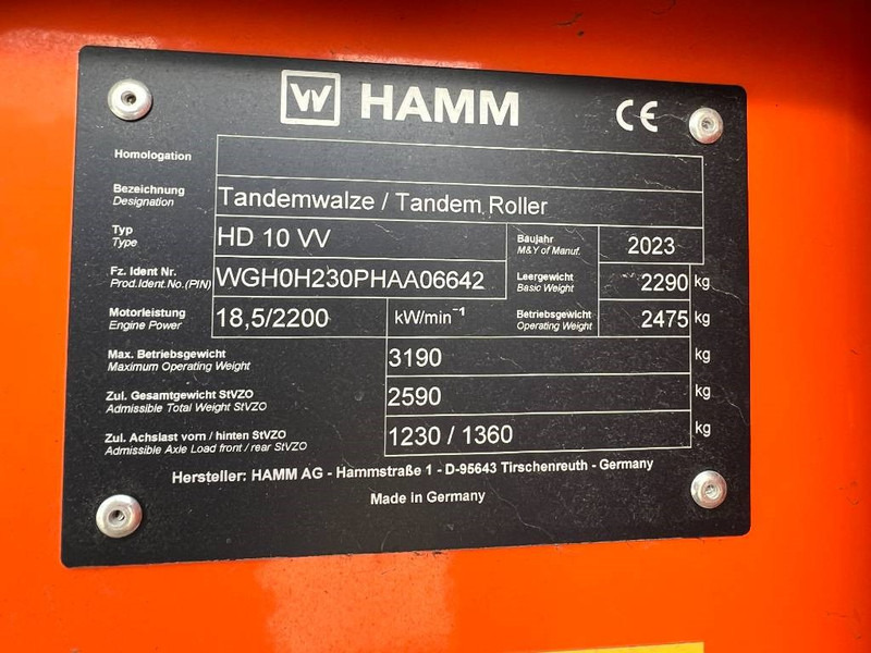 Нови Валяк Hamm HD 10 VV: снимка 11