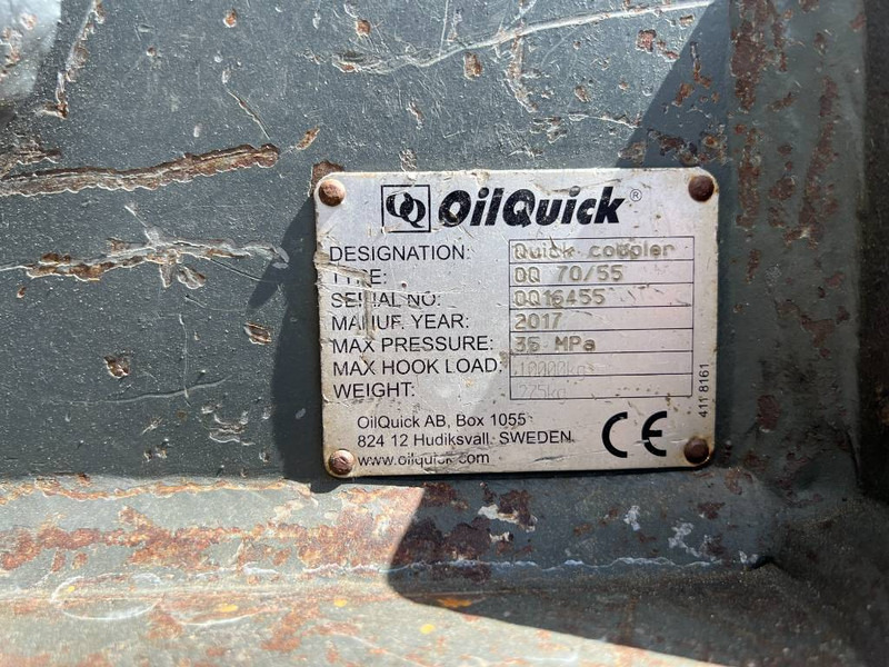 OilQuick OQ70/55 - EC210 / EC220 - Бързо сменник за Строителна техника: снимка 5 OilQuick OQ70/55 - EC210 / EC220 - Бързо сменник за Строителна техника: снимка 5