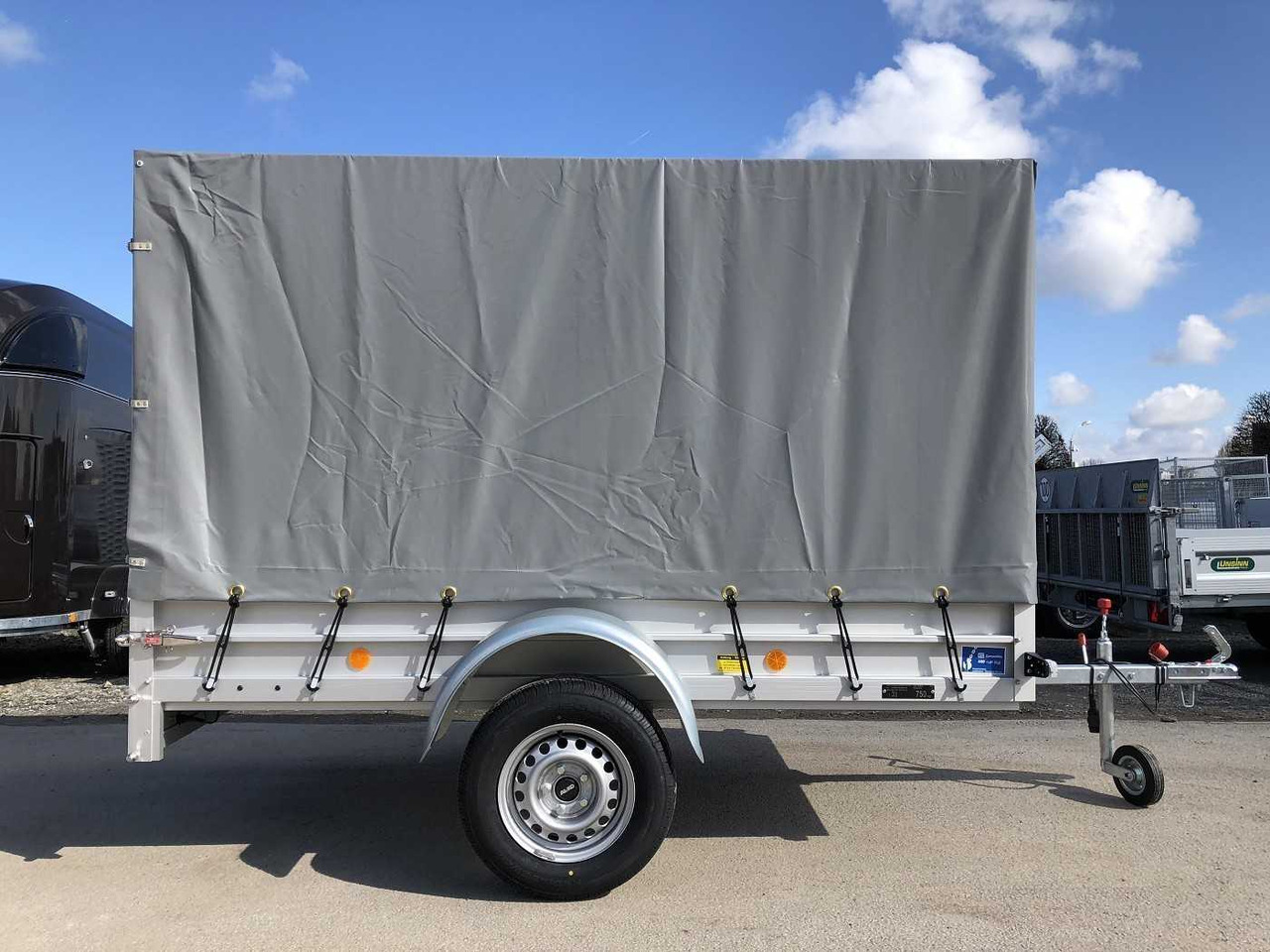 KOCH U4 mit Plane 1100 grau Kastenanhänger ungebremst - Ремарке за кола: снимка 1 KOCH U4 mit Plane 1100 grau Kastenanhänger ungebremst - Ремарке за кола: снимка 1