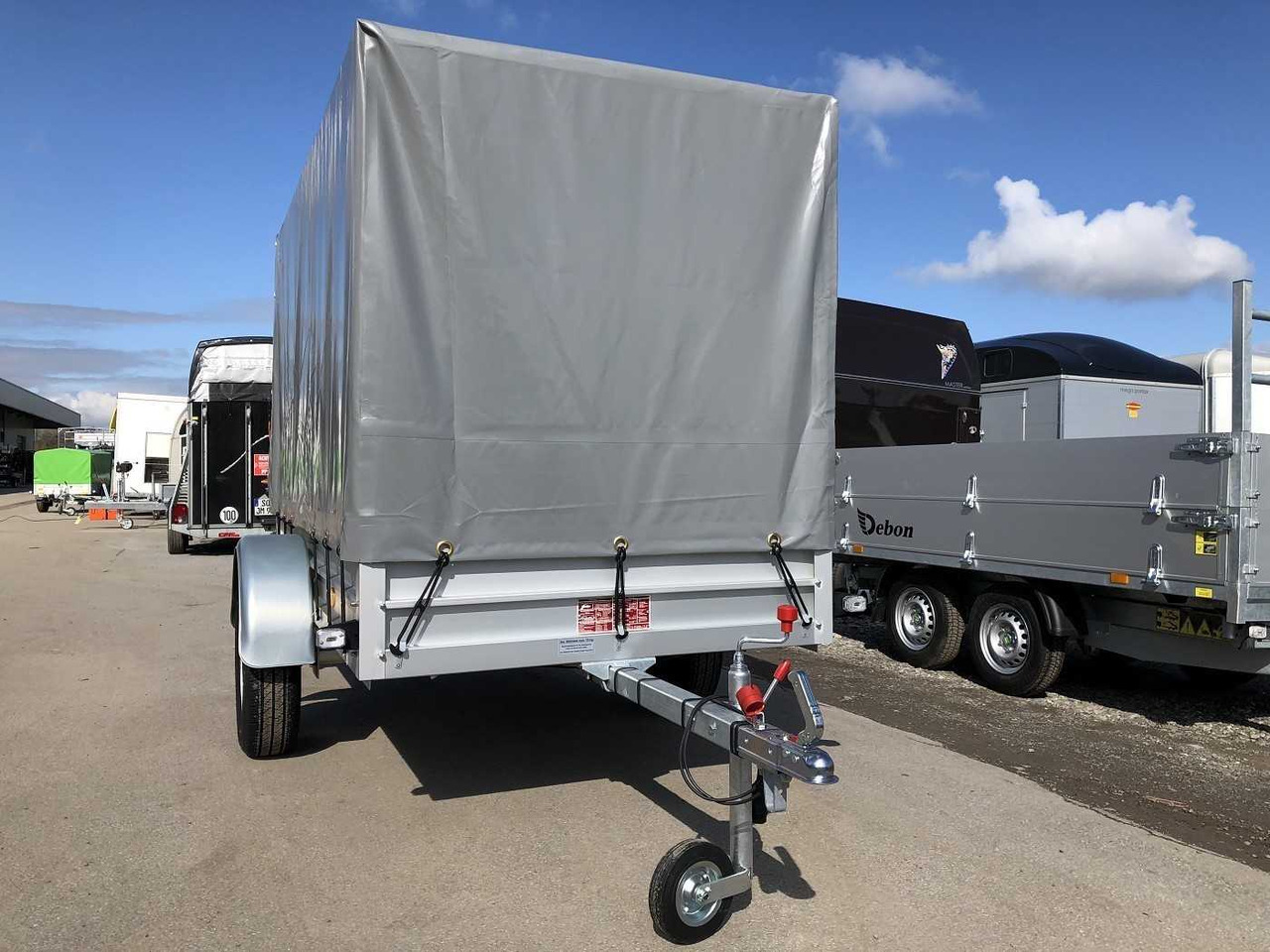 KOCH U4 mit Plane 1100 grau Kastenanhänger ungebremst - Ремарке за кола: снимка 2 KOCH U4 mit Plane 1100 grau Kastenanhänger ungebremst - Ремарке за кола: снимка 2