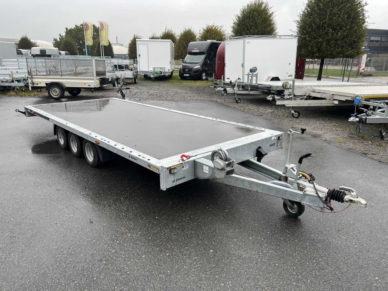 MARTZ GT Plateau 500/3 S 3,5T Holz Plattformanhänger - Автовоз ремарке: снимка 1 MARTZ GT Plateau 500/3 S 3,5T Holz Plattformanhänger - Автовоз ремарке: снимка 1