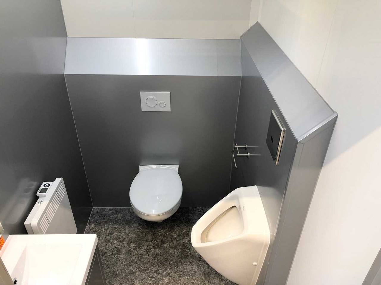 Нови Жилищен контейнер, Ремарке ROSEMEIER VE 1 Damen, 1 Herren, U SILVER Toilettenanhänger: снимка 10