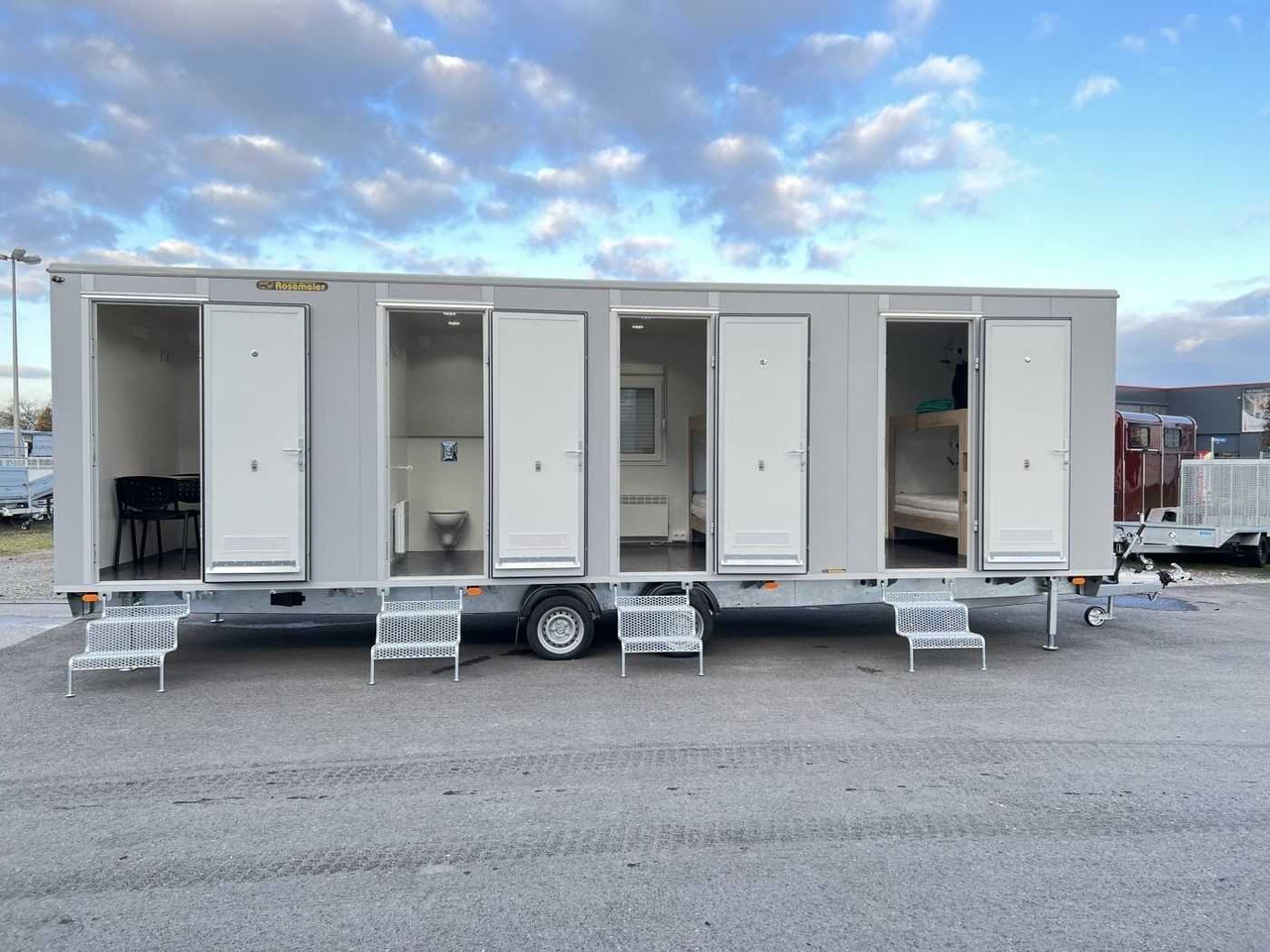 ROSEMEIER VE MOBI 8346 SP Mannschaftswagen - Жилищен контейнер, Ремарке: снимка 4 ROSEMEIER VE MOBI 8346 SP Mannschaftswagen - Жилищен контейнер, Ремарке: снимка 4