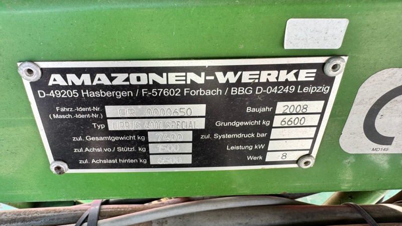Amazone Cirrus 4001 Special - Сеялка: снимка 2 Amazone Cirrus 4001 Special - Сеялка: снимка 2