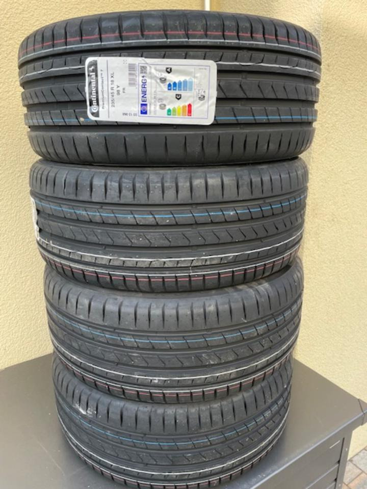 Sommer-Reifen 235/45R18 98Y XL FR Continental PremiumContact 7 - Гуми и джанти: снимка 1 Sommer-Reifen 235/45R18 98Y XL FR Continental PremiumContact 7 - Гуми и джанти: снимка 1