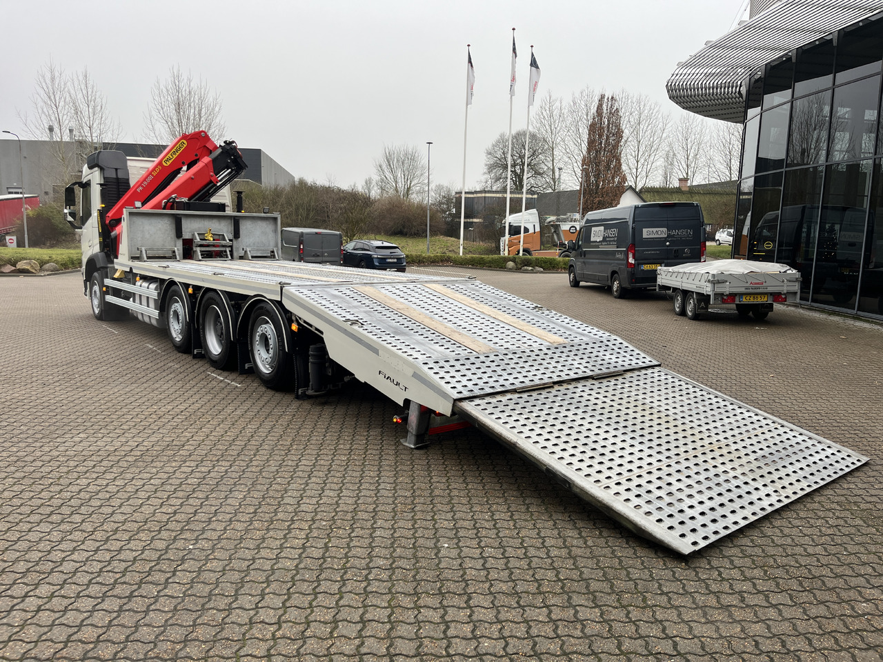 Автовоз камион, Камион с кран Volvo FM500: снимка 14 Автовоз камион, Камион с кран Volvo FM500: снимка 14