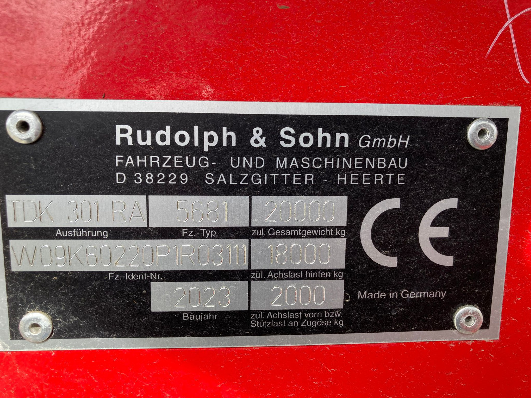 Rudolph TDK 301 RA - Селскостопанско ремарке самосвал: снимка 4 Rudolph TDK 301 RA - Селскостопанско ремарке самосвал: снимка 4