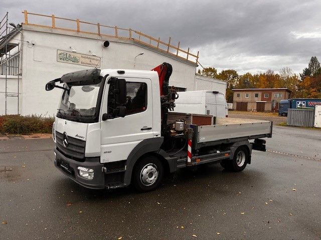Mercedes-Benz Atego 818 mit Ladekran - Камион с кран: снимка 1 Mercedes-Benz Atego 818 mit Ladekran - Камион с кран: снимка 1