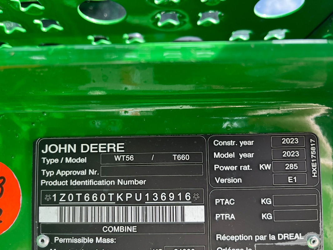 John Deere T660 - Зърнокомбайн: снимка 5 John Deere T660 - Зърнокомбайн: снимка 5