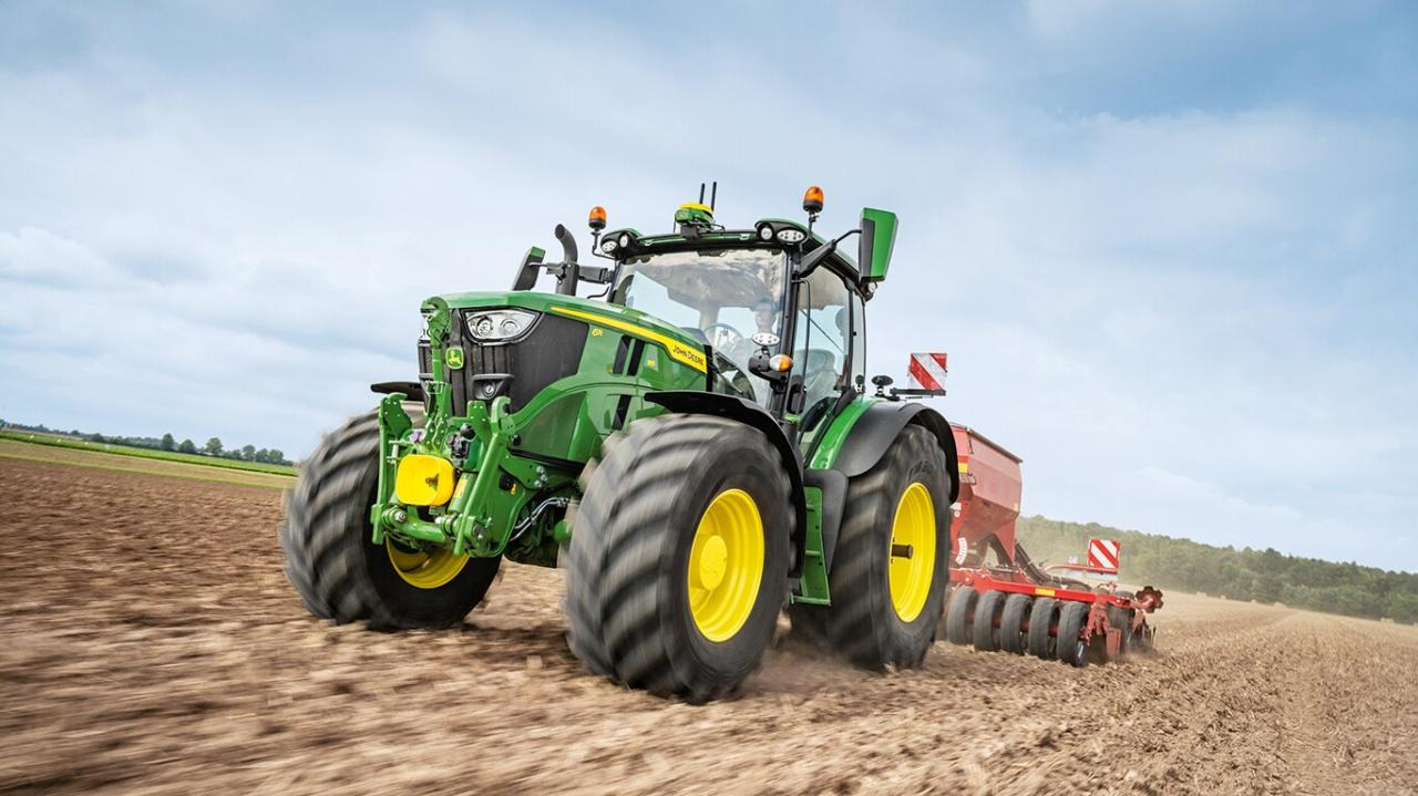 John Deere 6R185 Power Gard - Трактор: снимка 1 John Deere 6R185 Power Gard - Трактор: снимка 1