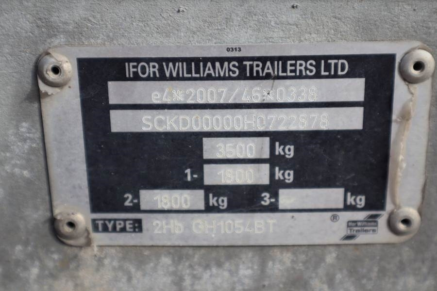 Ifor Williams WILLIAM 2HB 2 Axel Trailer, 2.856 kg Capacity, Inc  - Ремарке за кола: снимка 5 Ifor Williams WILLIAM 2HB 2 Axel Trailer, 2.856 kg Capacity, Inc  - Ремарке за кола: снимка 5