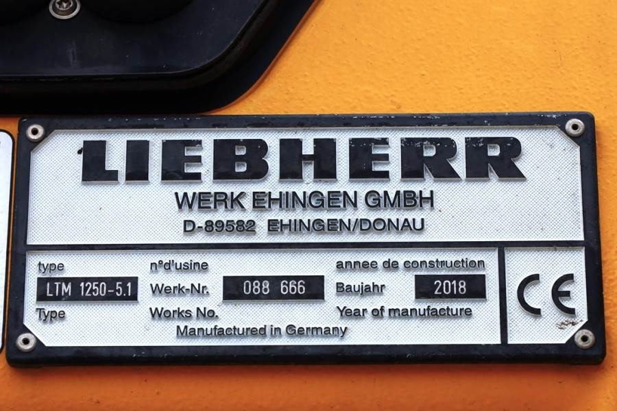 Кран за всякакви терени Liebherr LTM1250-5.1 Dutch Registration, Paragraph 70, 10x6: снимка 8