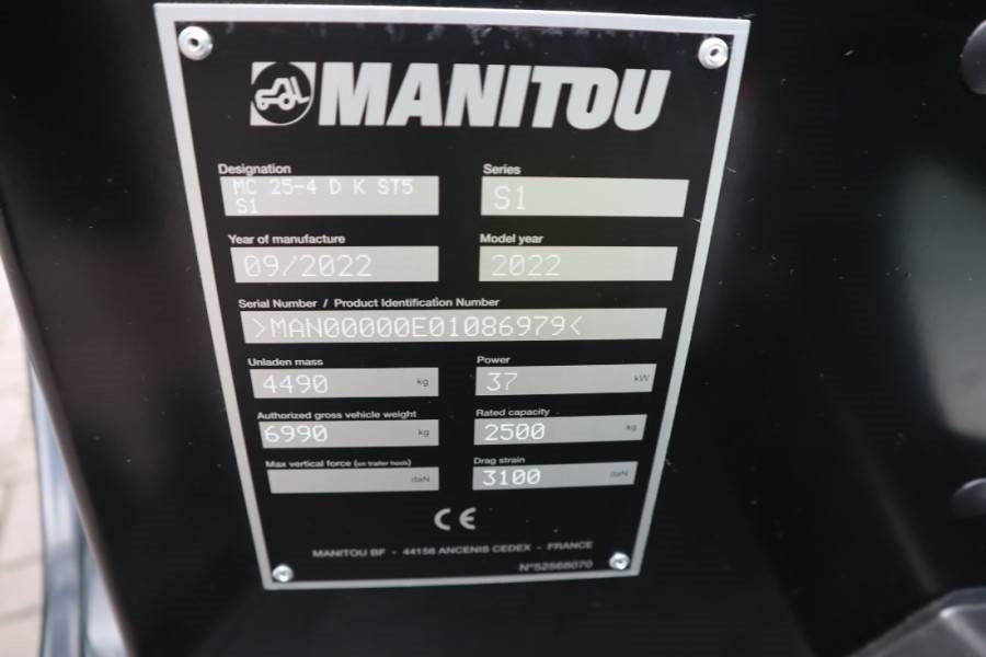 Manitou MC25-4 Valid Inspection, *Guarantee, Diesel, 4x4 D - Мотокар с висока проходимост: снимка 5 Manitou MC25-4 Valid Inspection, *Guarantee, Diesel, 4x4 D - Мотокар с висока проходимост: снимка 5