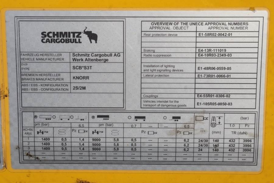 Лизинг на Schmitz Cargobull SCB3ST CoC Documents, TuV Loading Certif  Schmitz Cargobull SCB3ST CoC Documents, TuV Loading Certif: снимка 7
