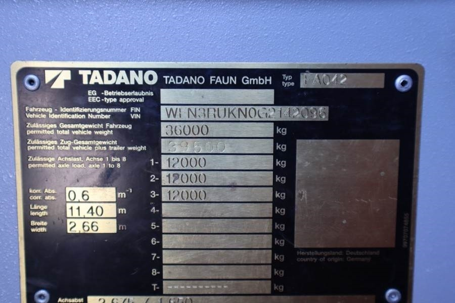 Лизинг на Tadano Faun ATF50G-3 Dutch Registration, Valid inspection  Tadano Faun ATF50G-3 Dutch Registration, Valid inspection: снимка 6