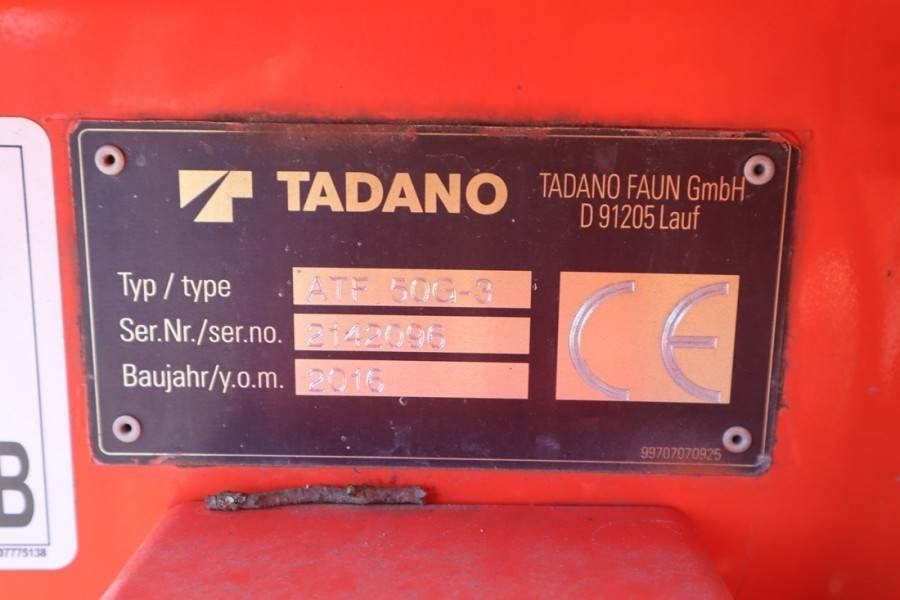 Лизинг на Tadano Faun ATF50G-3 Dutch Registration, Valid inspection  Tadano Faun ATF50G-3 Dutch Registration, Valid inspection: снимка 7