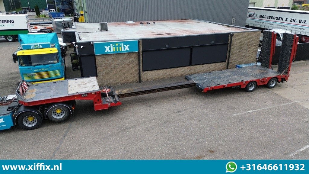 Faymonville 2-ass. Uitschuifbare semi dieplader met dubbele hydr. Kleppen / 2x gestuurd - Нискорамна площадка полуремарке: снимка 1 Faymonville 2-ass. Uitschuifbare semi dieplader met dubbele hydr. Kleppen / 2x gestuurd - Нискорамна площадка полуремарке: снимка 1