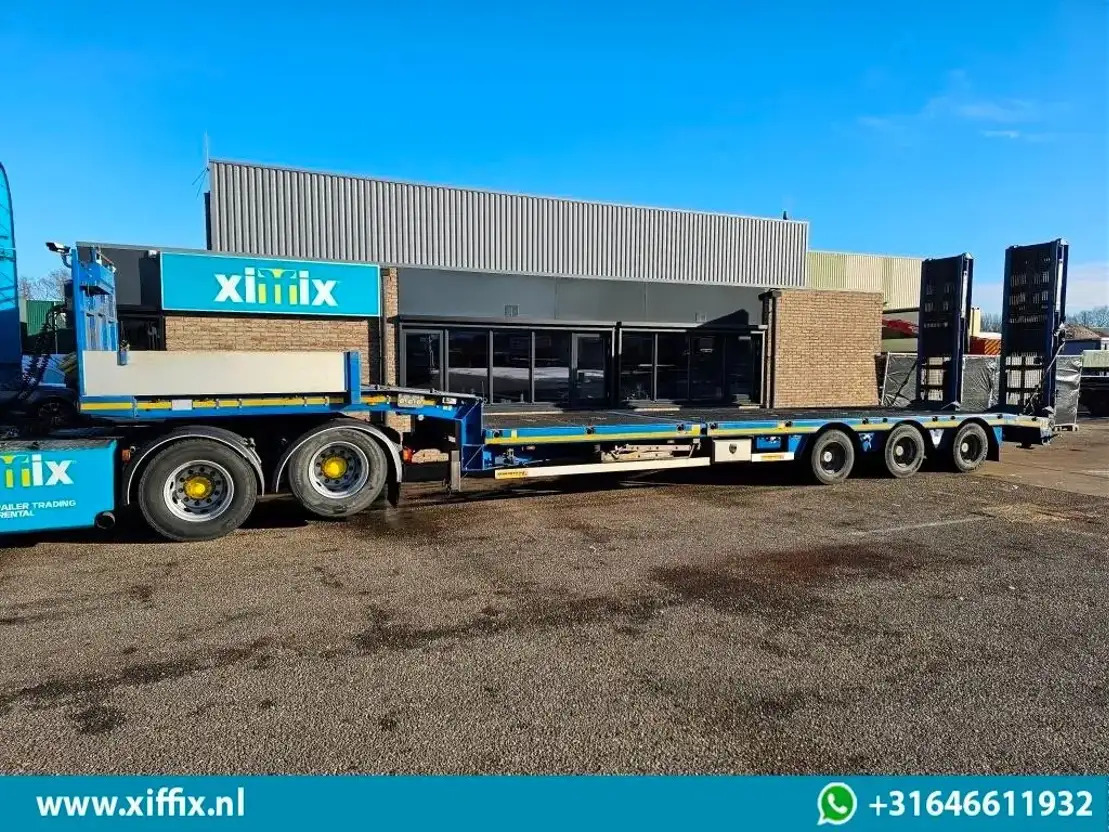 Faymonville 3-ass. Semi dieplader met dubbele hydr. Kleppen en hydr. Verstelbare - Нискорамна площадка полуремарке: снимка 5 Faymonville 3-ass. Semi dieplader met dubbele hydr. Kleppen en hydr. Verstelbare - Нискорамна площадка полуремарке: снимка 5