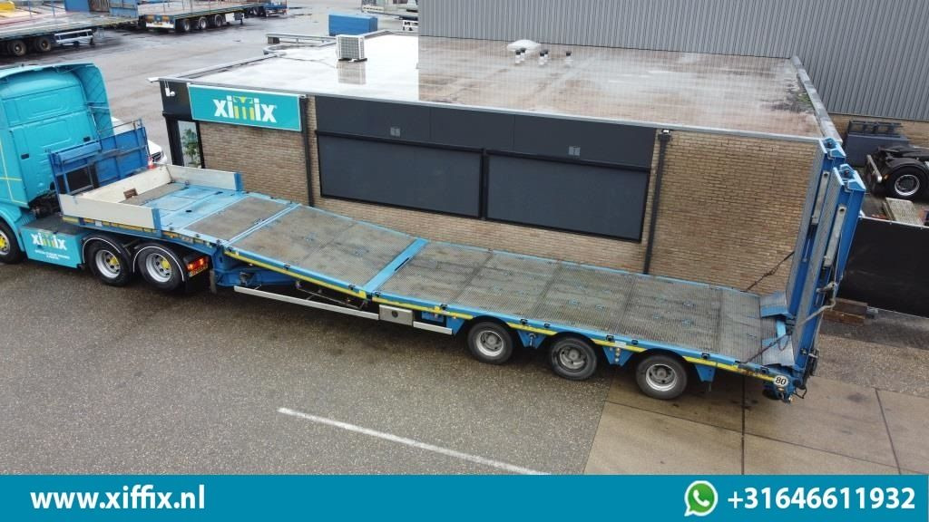 Faymonville TE Huur 3-ass. Semi dieplader met dubbele hydr. Kleppen en hydr. Ver - Нискорамна площадка полуремарке: снимка 2 Faymonville TE Huur 3-ass. Semi dieplader met dubbele hydr. Kleppen en hydr. Ver - Нискорамна площадка полуремарке: снимка 2