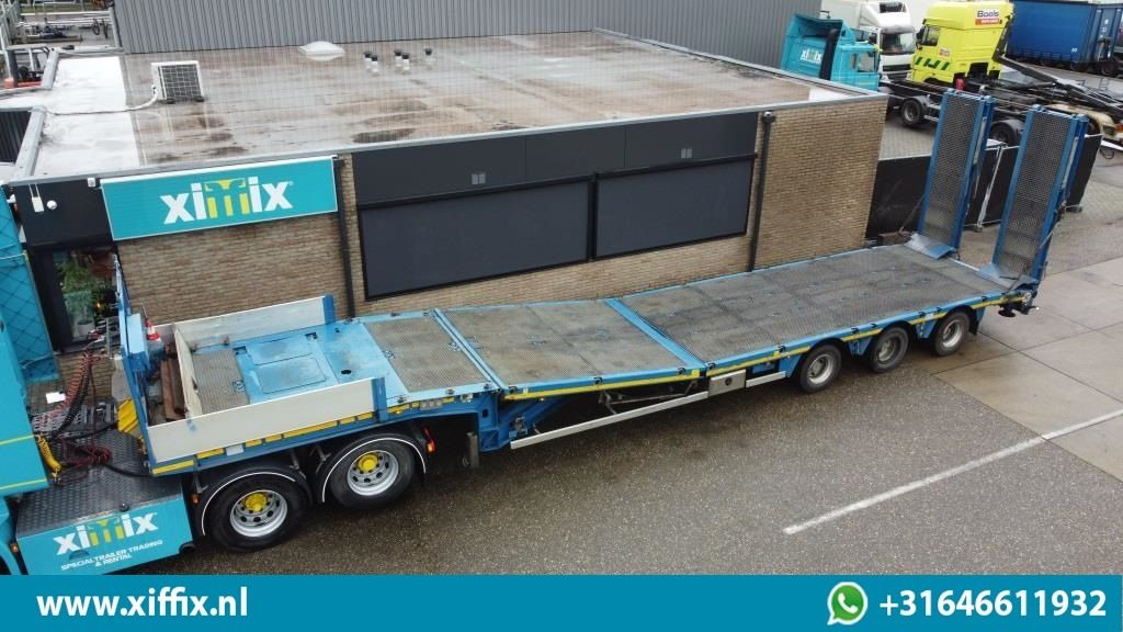 Faymonville TE Huur 3-ass. Semi dieplader met dubbele hydr. Kleppen en hydr. Ver - Нискорамна площадка полуремарке: снимка 1 Faymonville TE Huur 3-ass. Semi dieplader met dubbele hydr. Kleppen en hydr. Ver - Нискорамна площадка полуремарке: снимка 1