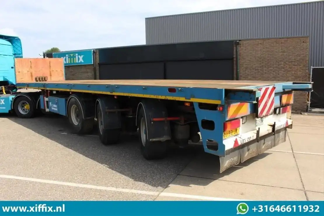 Floor 3-ass. Vlakke uitschuifbare oplegger / 2x gestuurd / 13908 - Бордово полуремарке/ Платформа: снимка 3 Floor 3-ass. Vlakke uitschuifbare oplegger / 2x gestuurd / 13908 - Бордово полуремарке/ Платформа: снимка 3