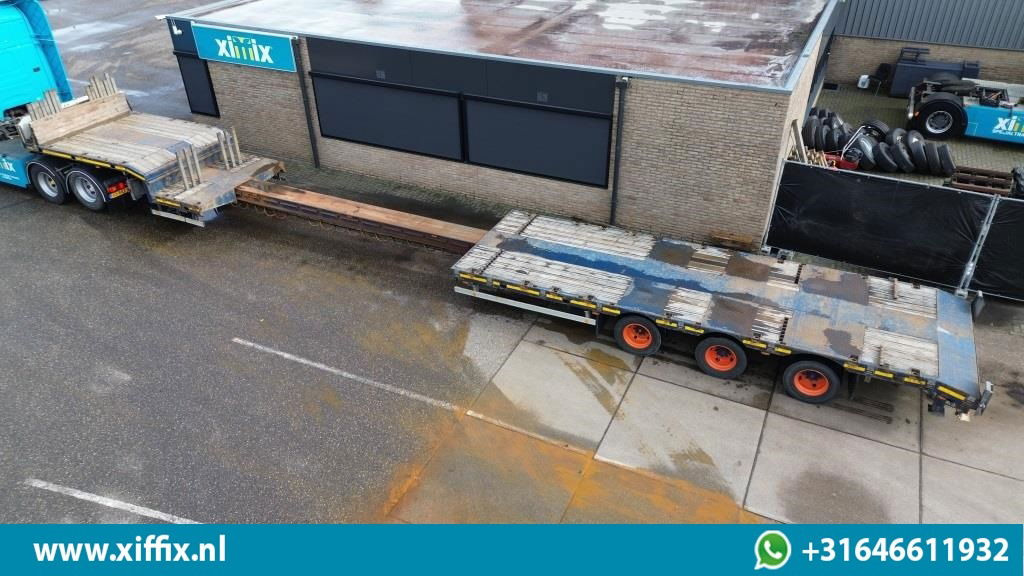 HRD 3-ass. Uitschuifbare Semi dieplader / 1x naloop gestuurd - Нискорамна площадка полуремарке: снимка 2 HRD 3-ass. Uitschuifbare Semi dieplader / 1x naloop gestuurd - Нискорамна площадка полуремарке: снимка 2